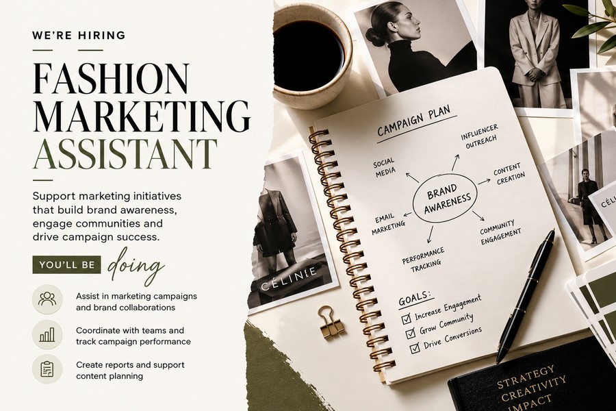 Fashion Marketing Assistant role at a vetted ethical employer