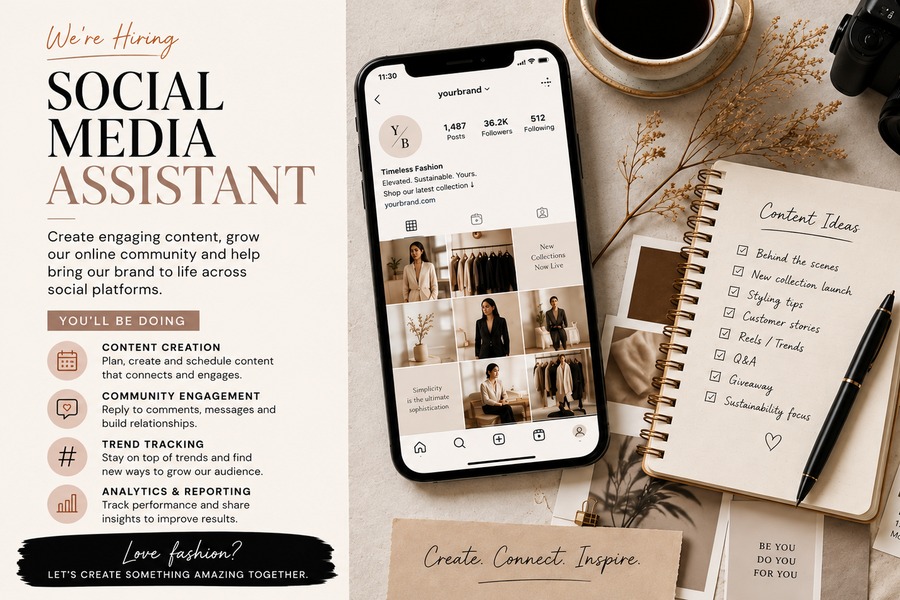 Social Media Assistant role at a vetted ethical employer